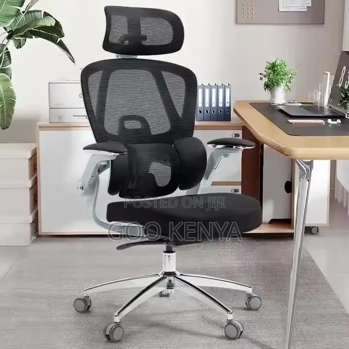 Office Chair ; Leather Swivel Ergonomic Office Chair