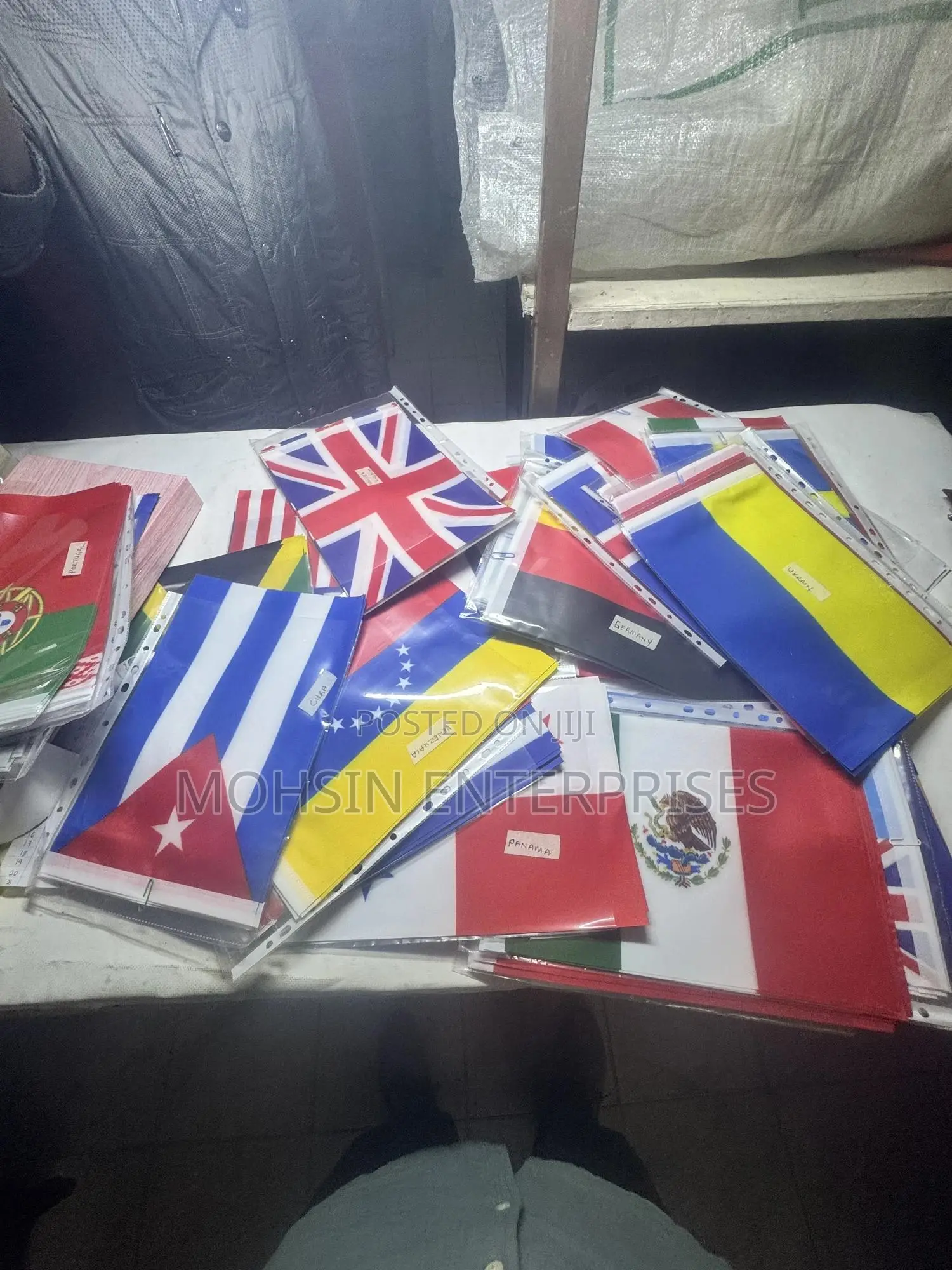 Europe and South America Flags Double Side ( 20cm by 30cm)