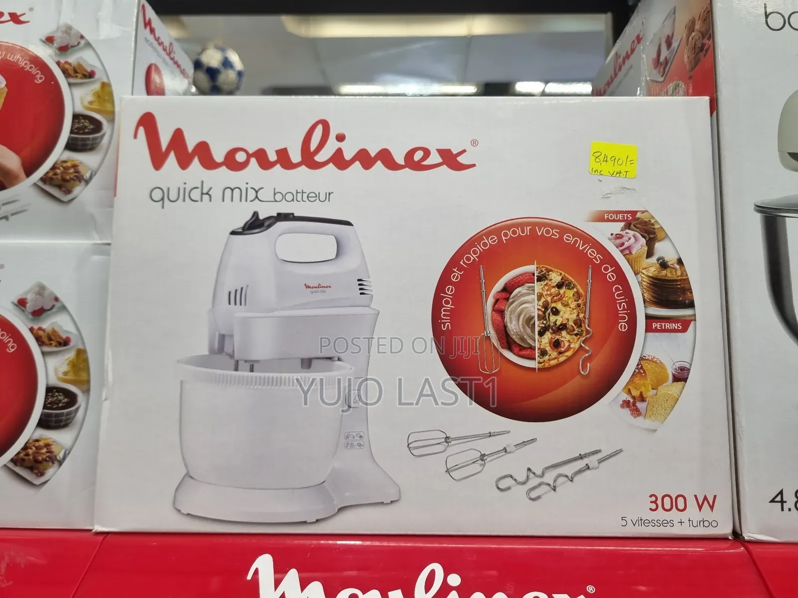 300w Moulinex Quick Mix Hand Mixer With Stand Bowl