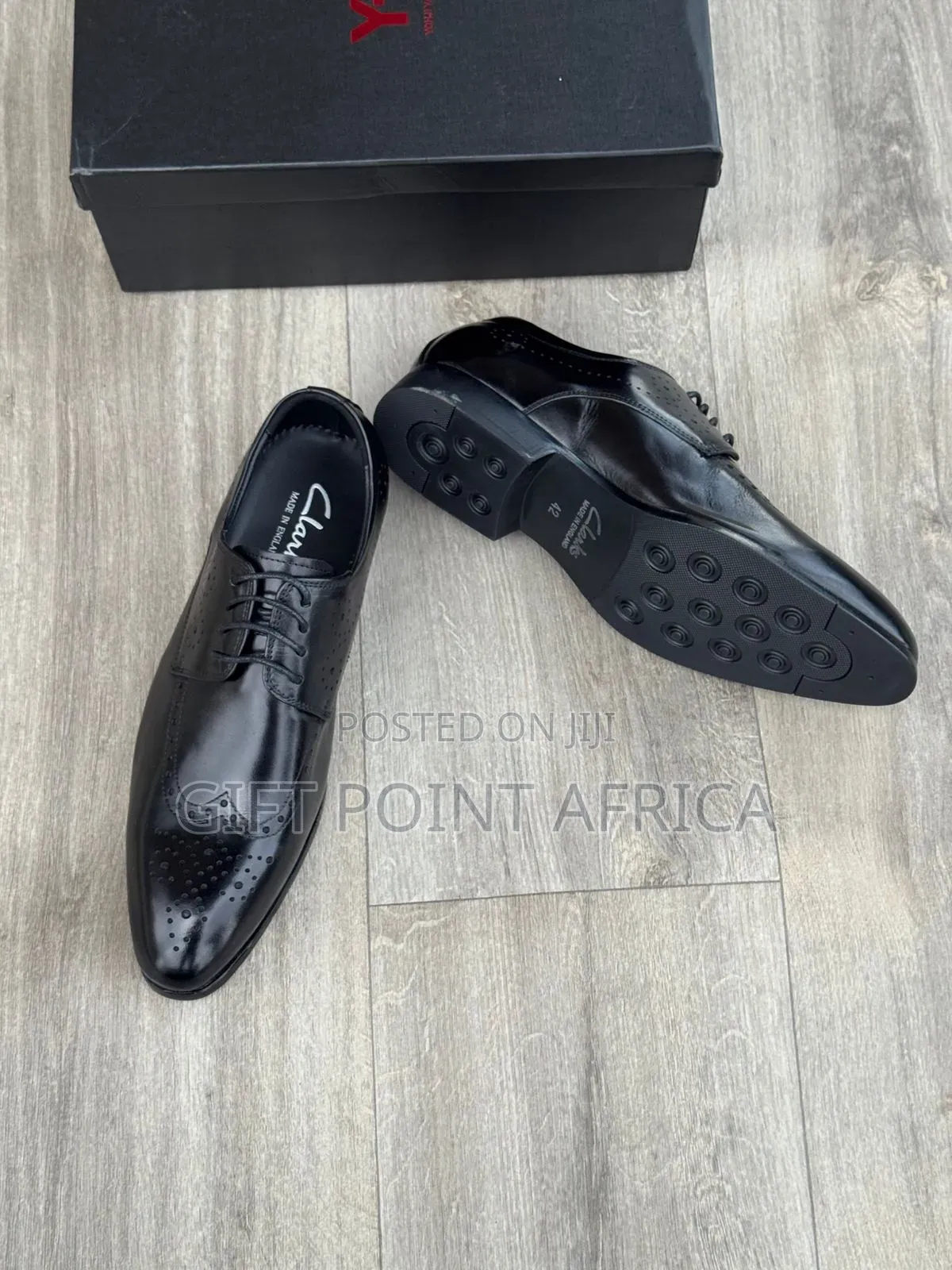 Leather Clarks Official Shoes With Laces