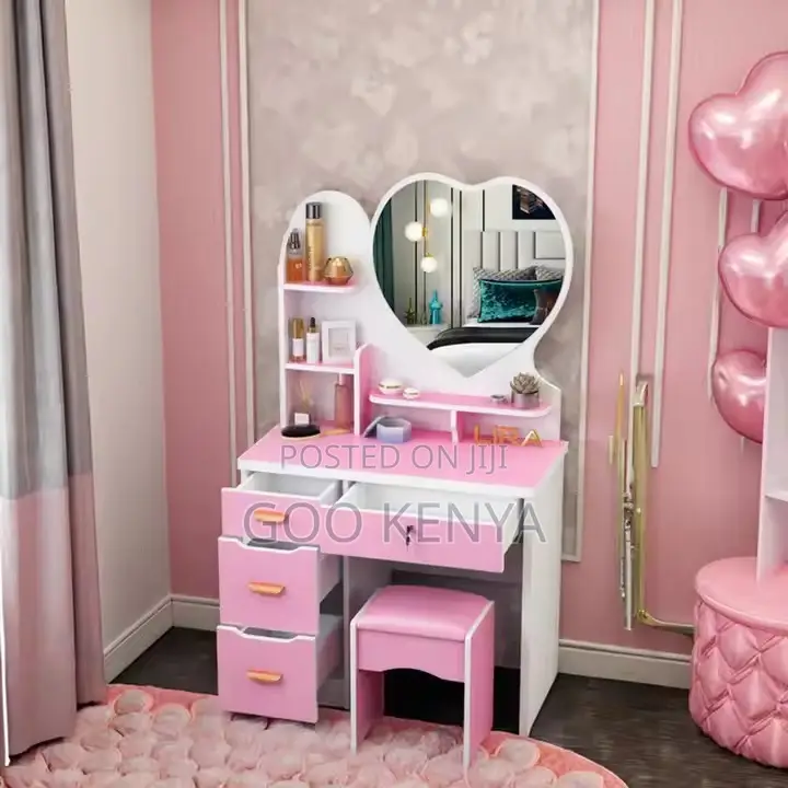 Home Dresser ; Wooden Dressing Table With Mirror and Drawer