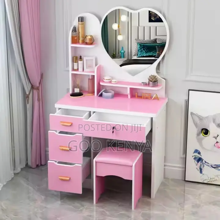 Home Dresser ; Wooden Dressing Table With Mirror and Drawer