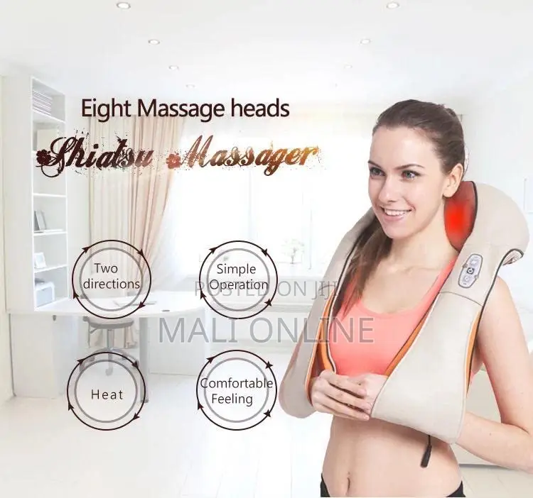 Deep Kneading Neck & Back Massager Full Body Shiatsu Pillow
