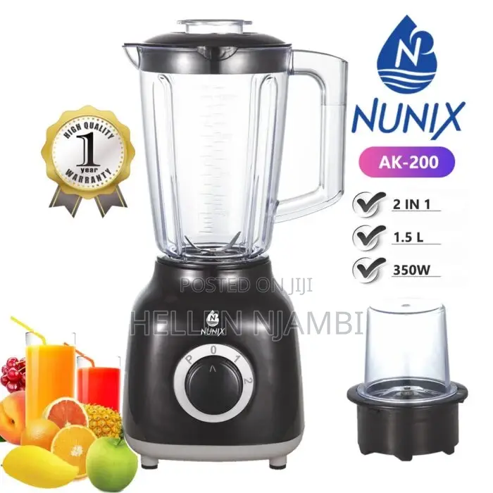 Nunix 2in 1 350w Electric Blender