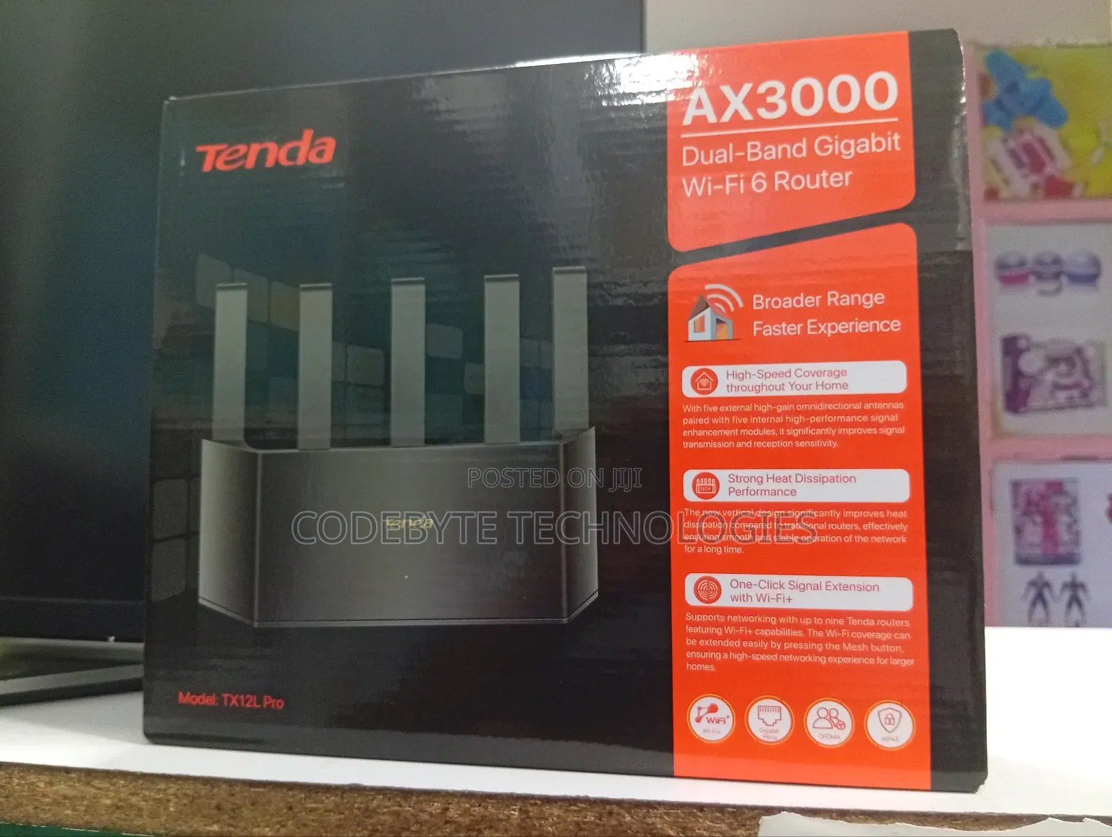 Tenda Tx12l Pro Wifi 6 Router Ax3000 High Speed Coverage