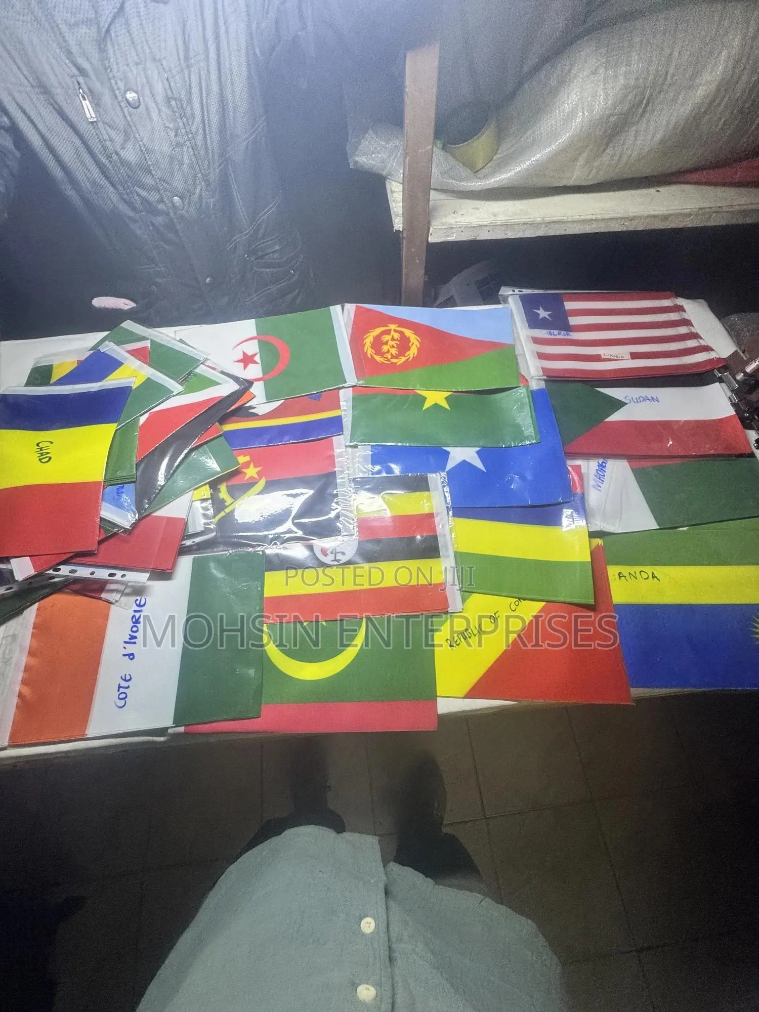 Every African Nation Flags Double Side Print Size 20cmx30cm