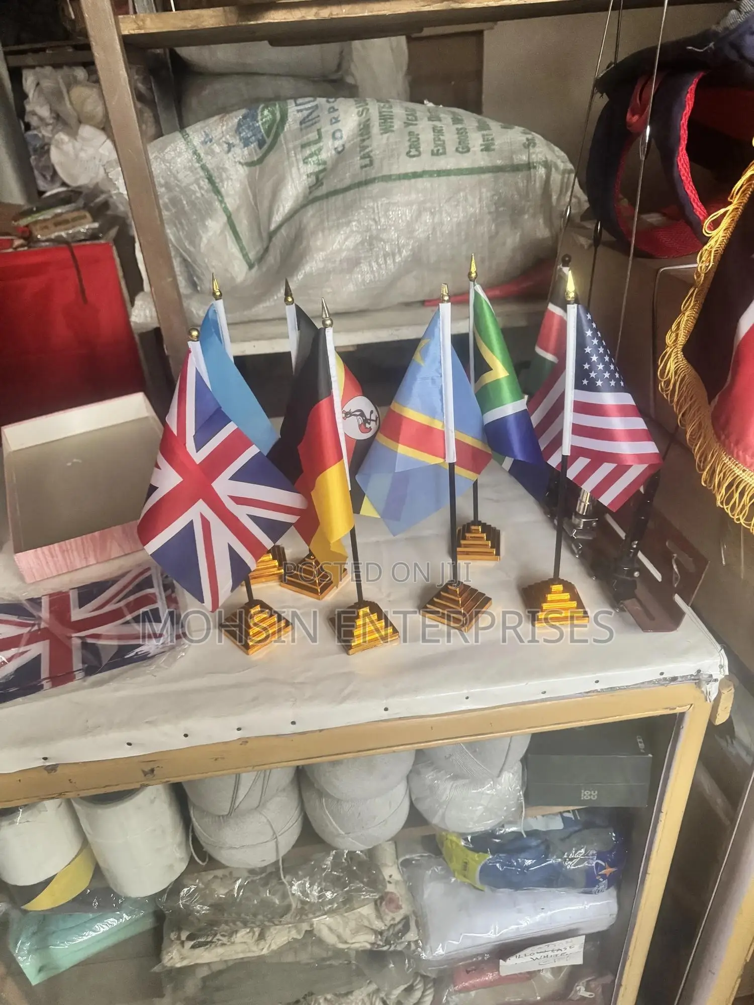 Small Flags Stand and Base for Every Country Available