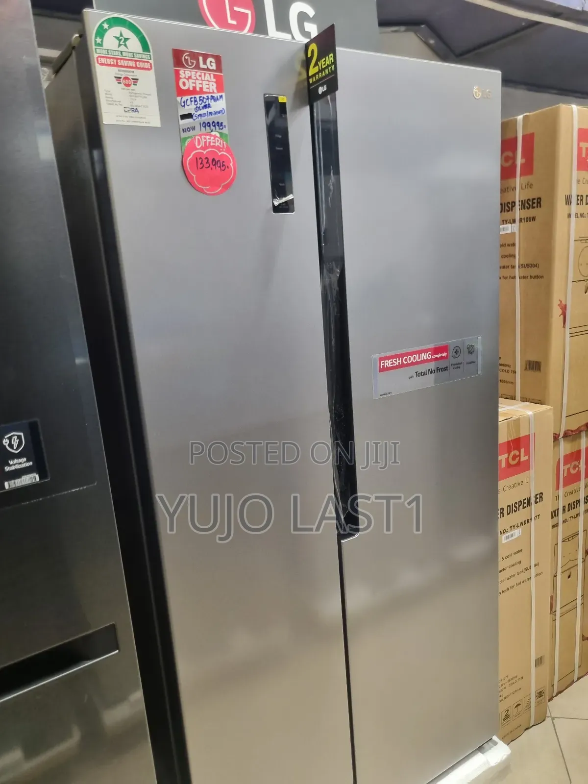 Lg Gc-Fb507pqam Side by Side Refrigerator, 519 L –