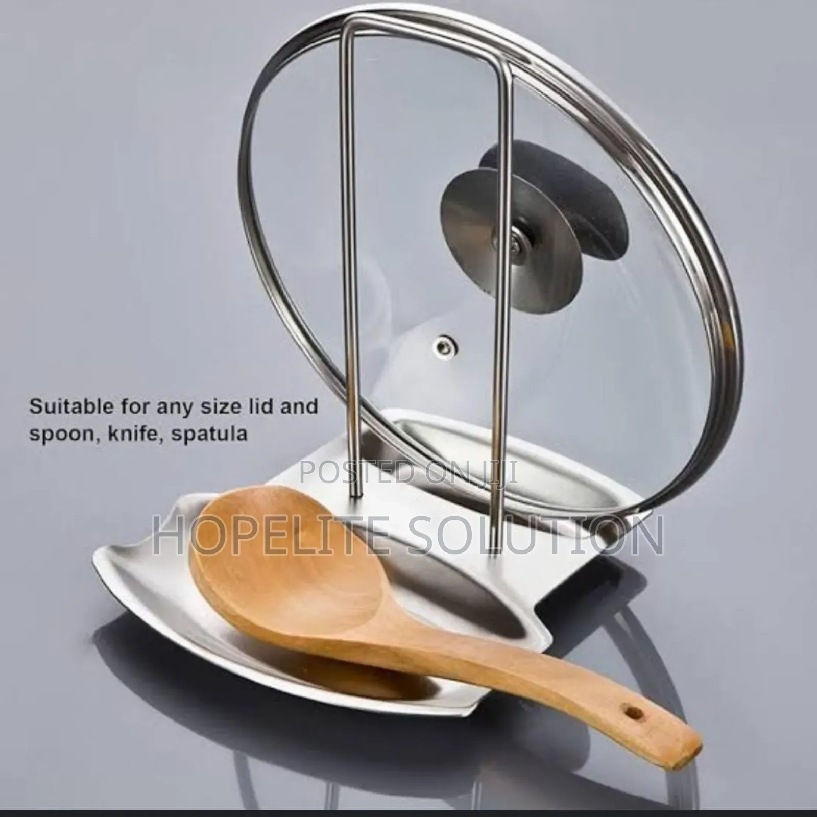 Pan Pot Rack Stainless Lid Rest Stand