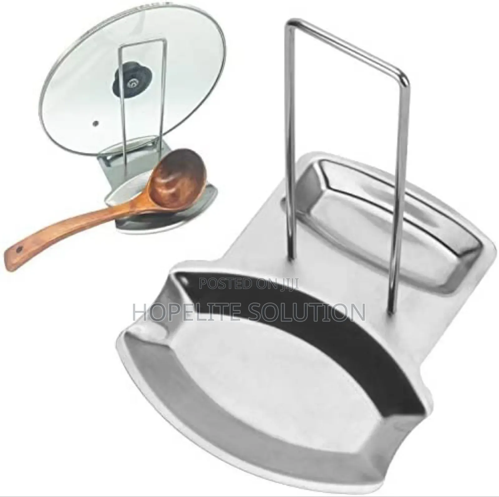 Pan Pot Rack Stainless Lid Rest Stand