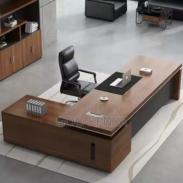 Office Desk ; 2m L-Shape Manager Executive Office Desk