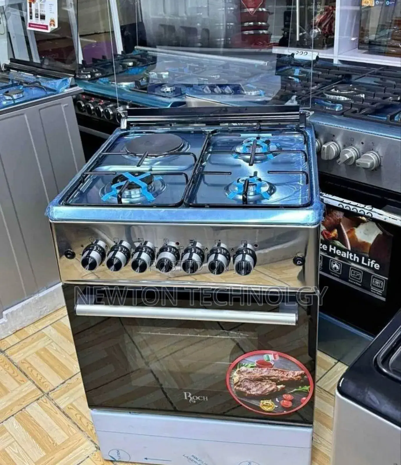 60x60 3 Gas + 1 Electric Oven, Roch