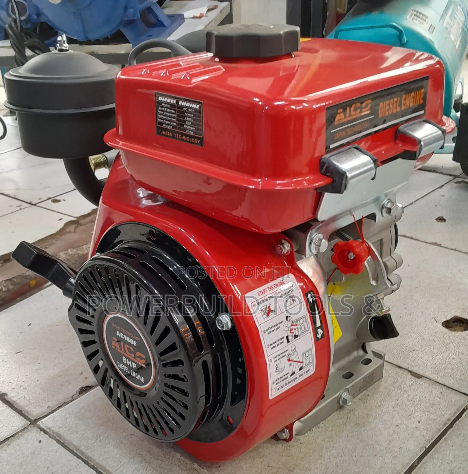 Ac180f Aico Japan Diesel Engine Air Cooled 8hp With Pulley