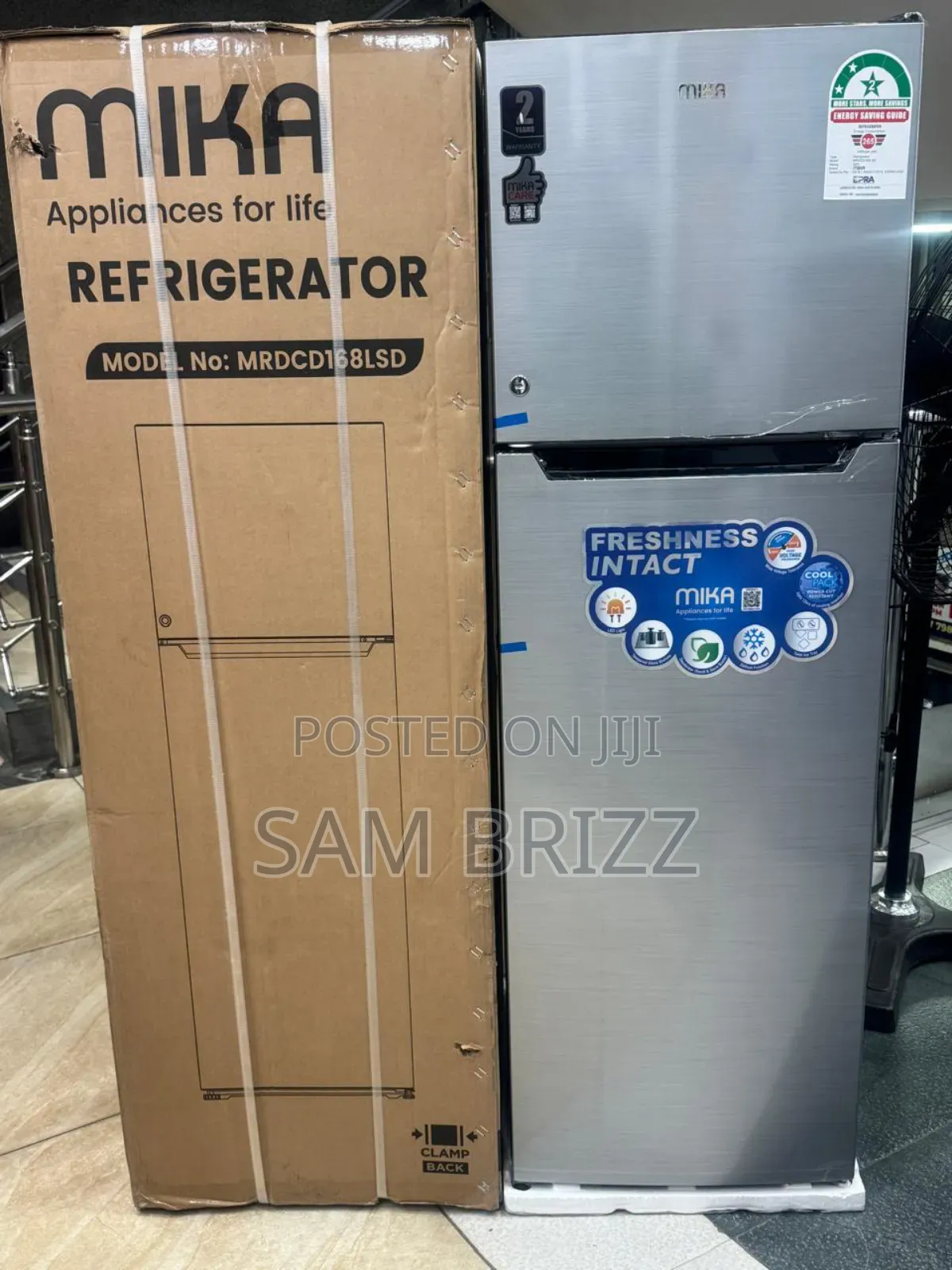Mika 168liter Fridge
