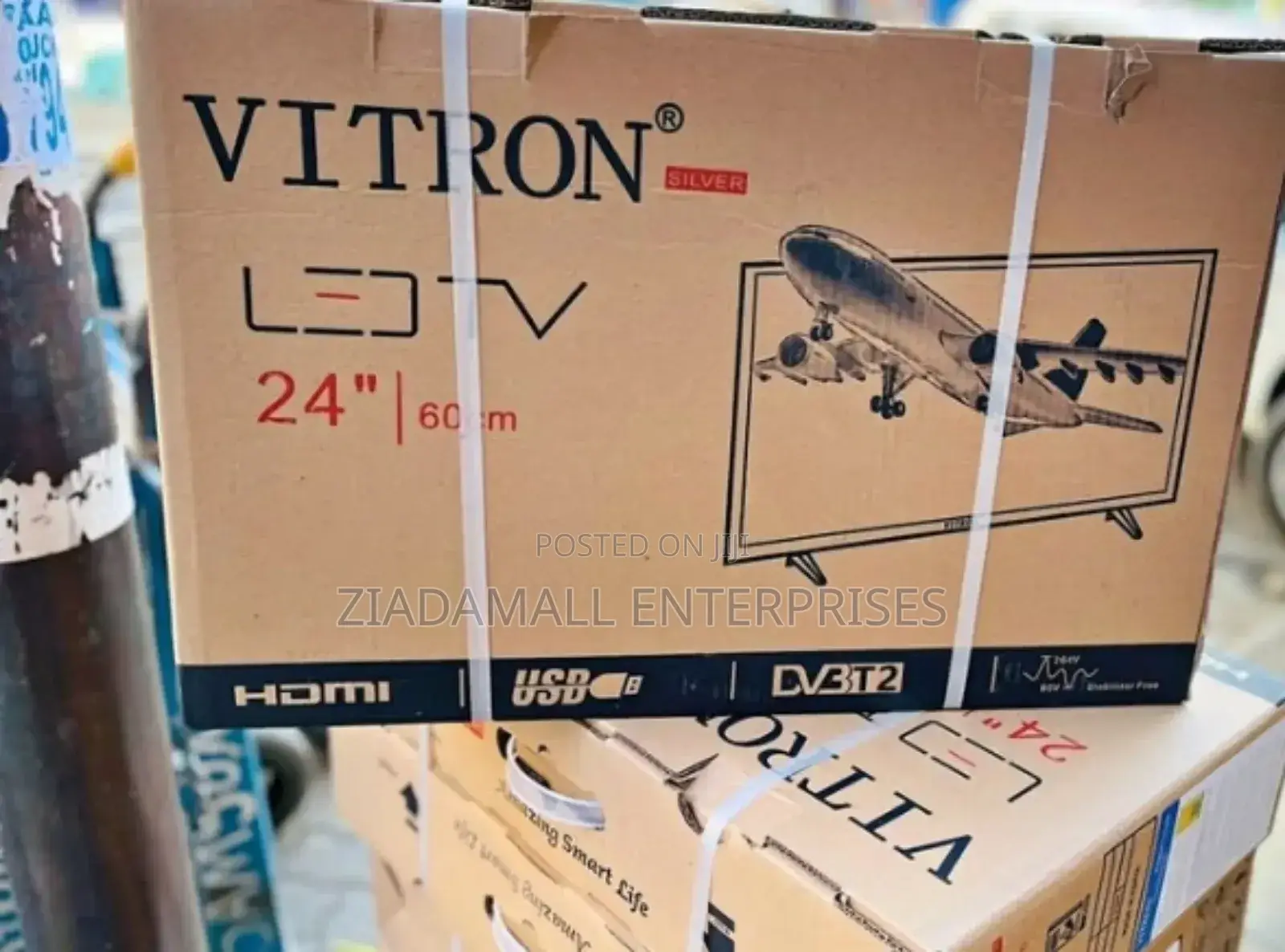 Vitron 24 Inches Ac/Dc Brown Box Tv