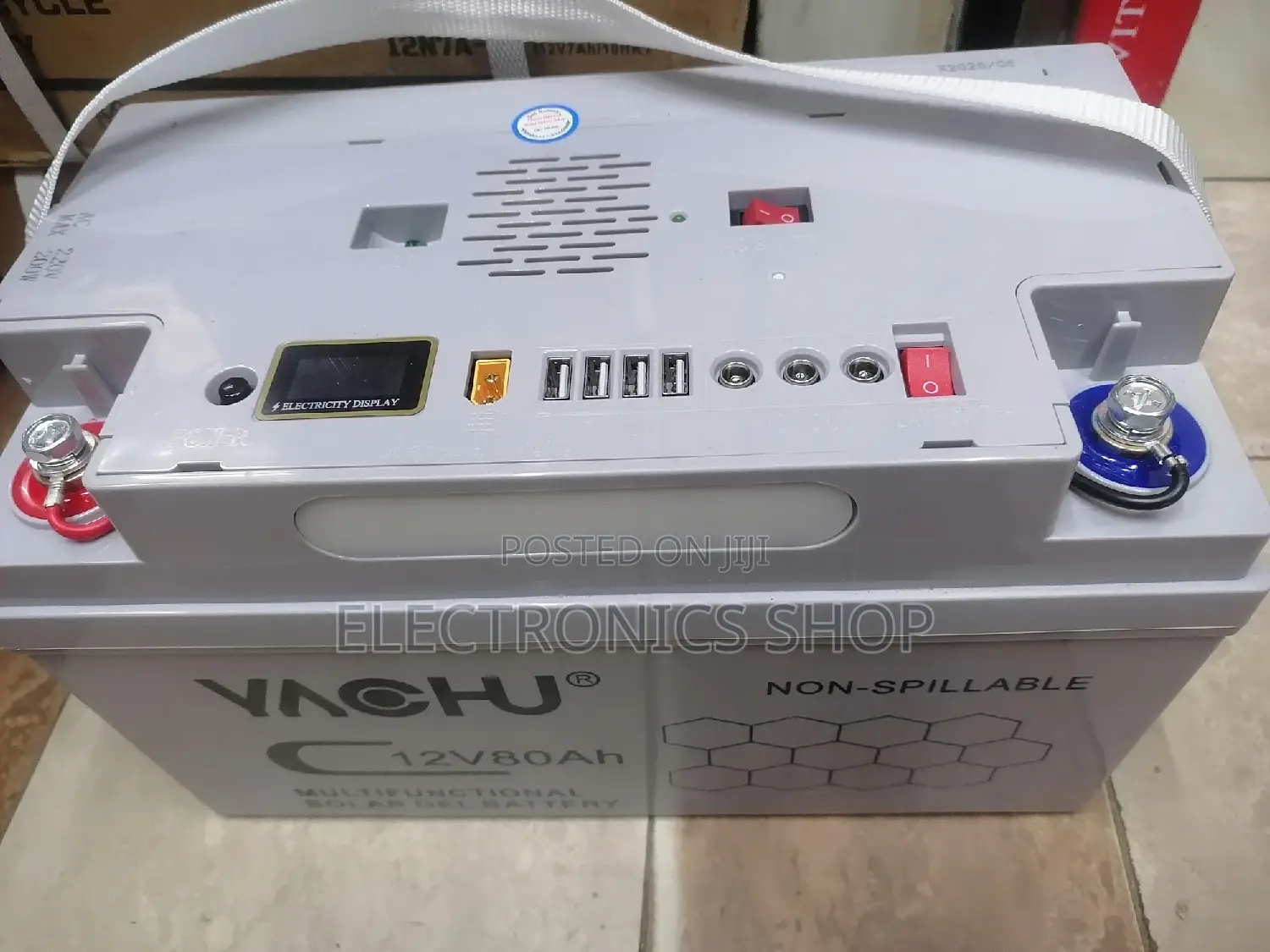 Yachu N80. 12v/80ah All in One Solar Battery