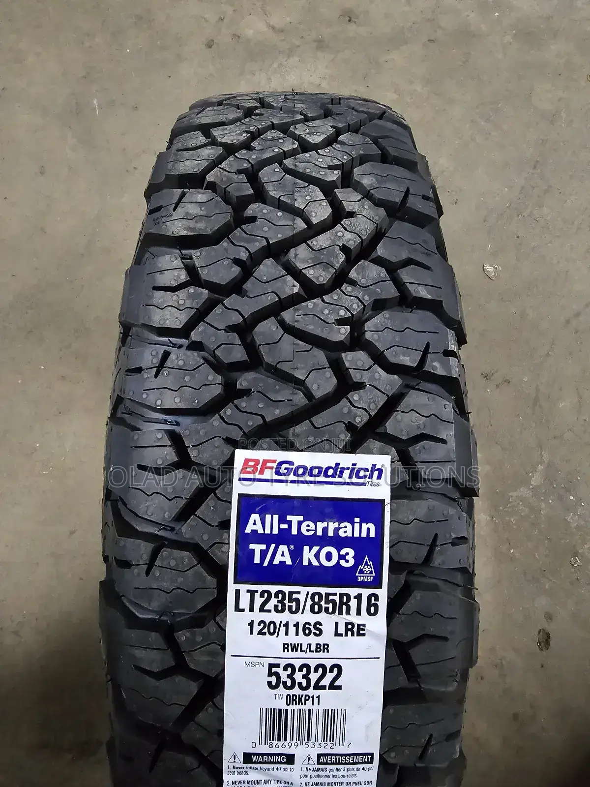 235/85r16 Bf Goodrich Tyre