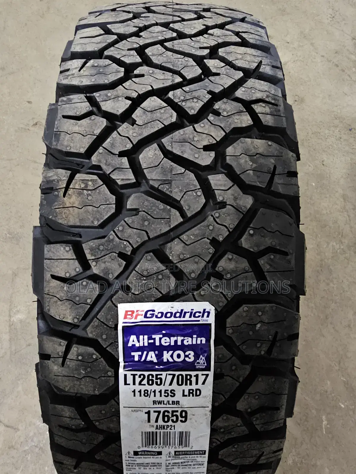265/70r17 Bf Goodrich Tyre