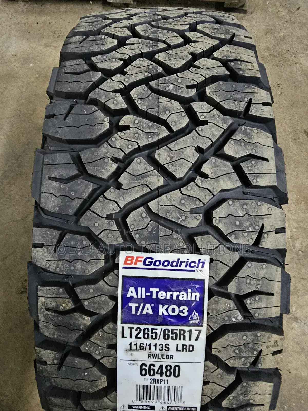265/65r17 Bf Goodrich