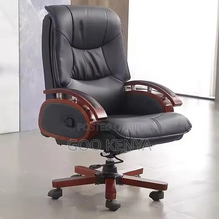 Office Chair ; Leather High Back Executive Office Chair