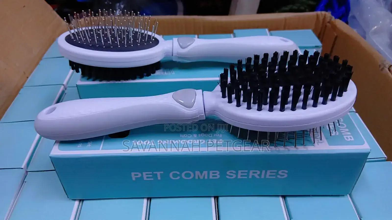 2-in-1 Pet Dog Puppy Cat Hair Brush for Detangling, Styling