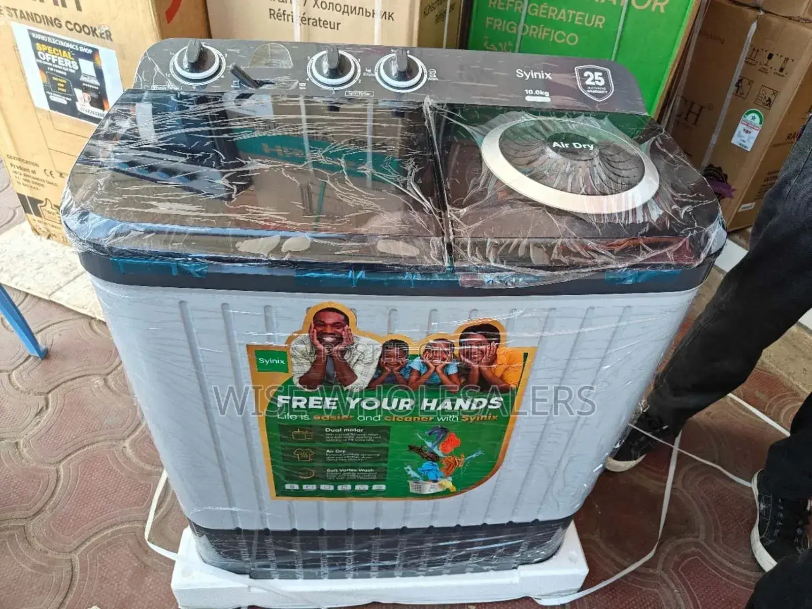 Syinix Twin Tub Washing Machine-swmtt10k