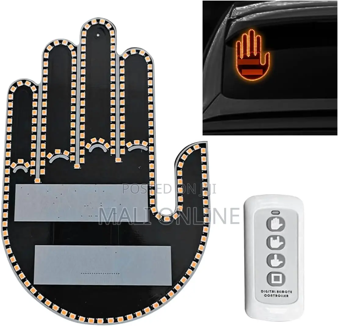 3-in-1 Led Hand Gesture Light With Remote Funny Rear Signal
