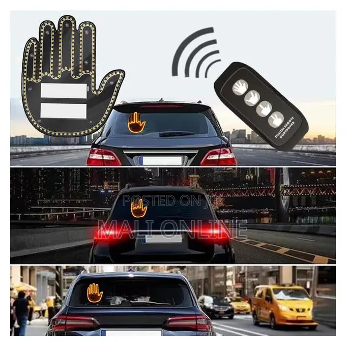 3-in-1 Led Hand Gesture Light With Remote Funny Rear Signal