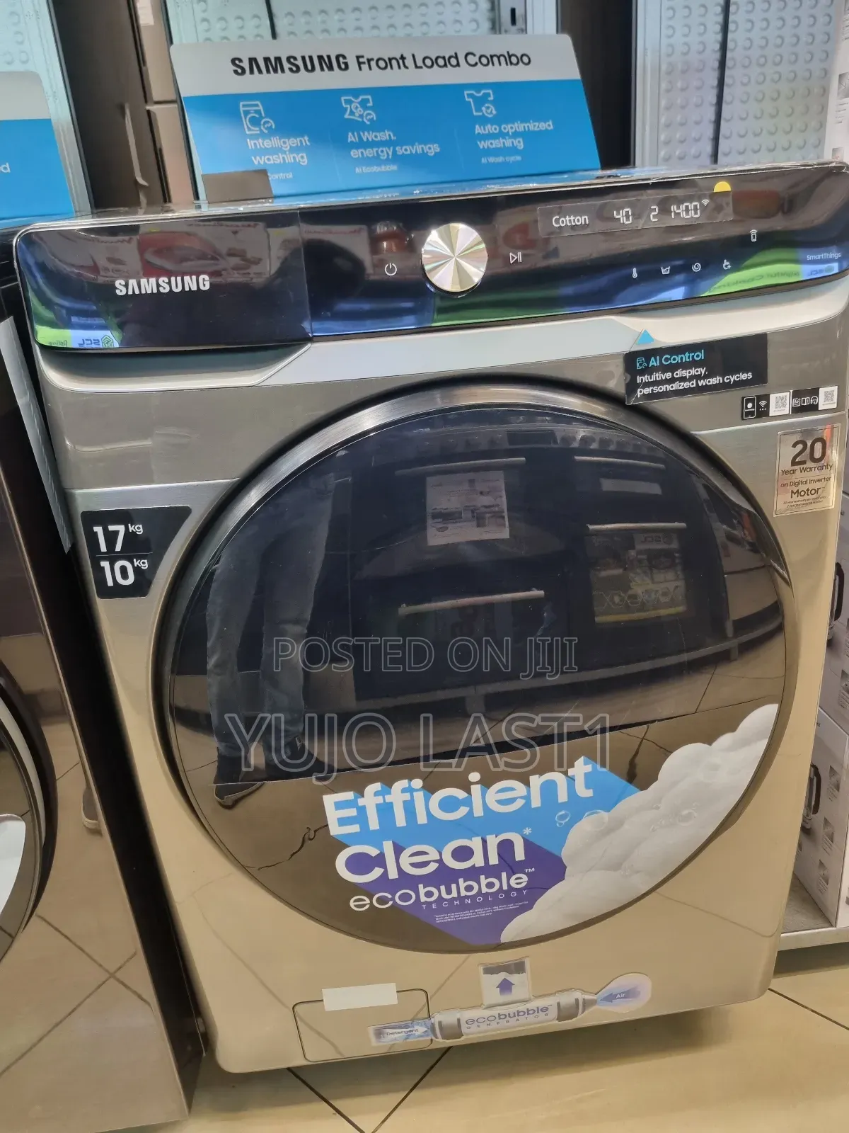 Samsung 17kg/10kg Wd17t6300gp Washer Dryer: