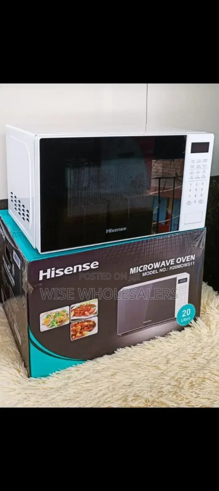 Microwave Hisense 
Colour White 
Capacity 20 Ltrs