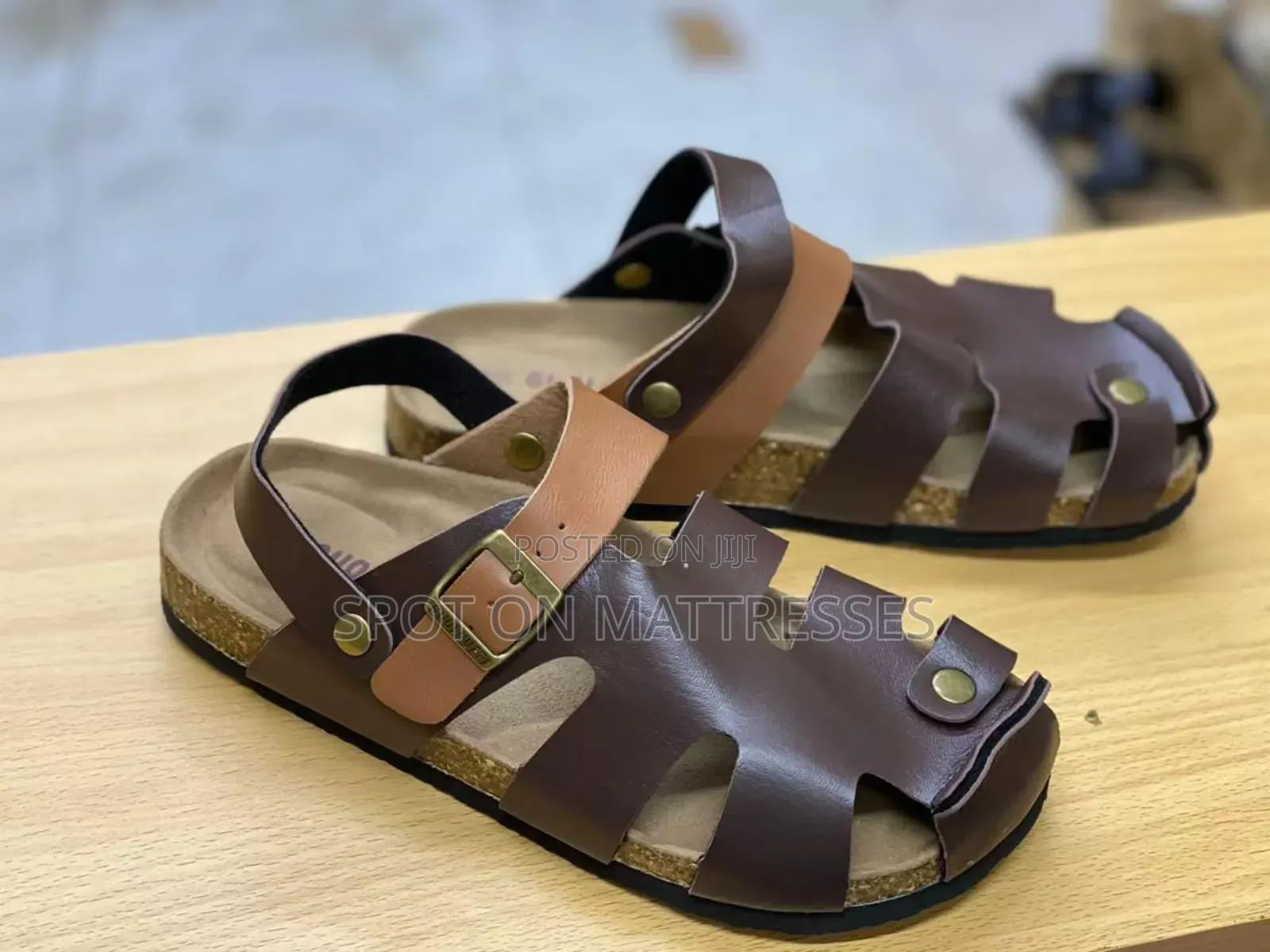 Enclosed Cork Sandals.