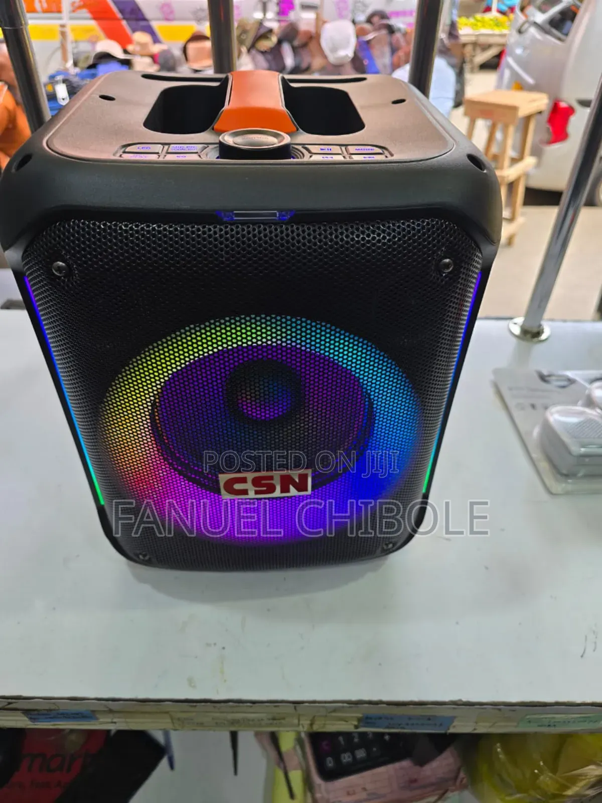 New 8" Rechargeable Speaker With Microphones