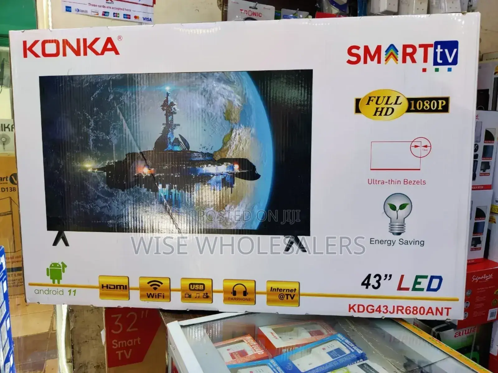 Konka_ Smart Tv 43 Inch Frameless Smart Android 11, ” 4k ”