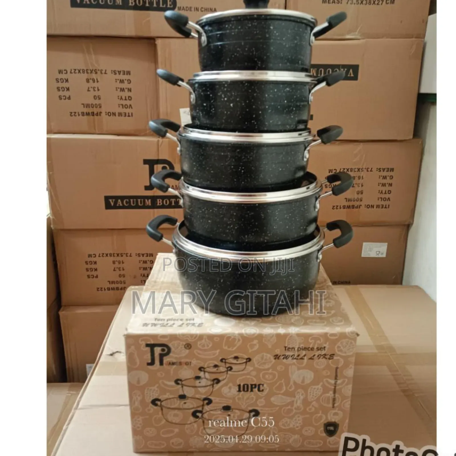 James Pot Black Cookware Set(Wove)*