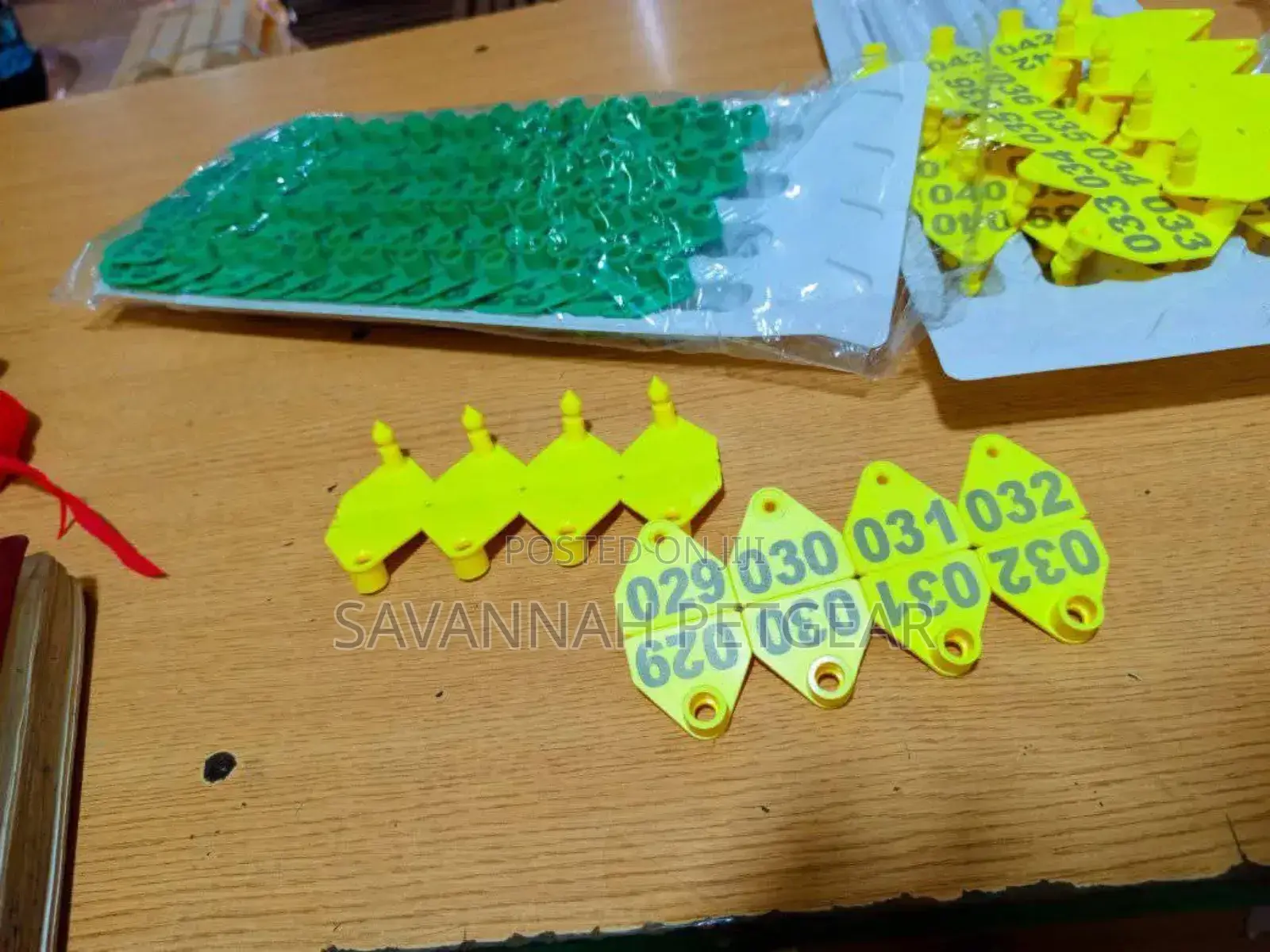 100 Pieces Cow Cattle Tpu Ear Tag Numbered Ear Tags