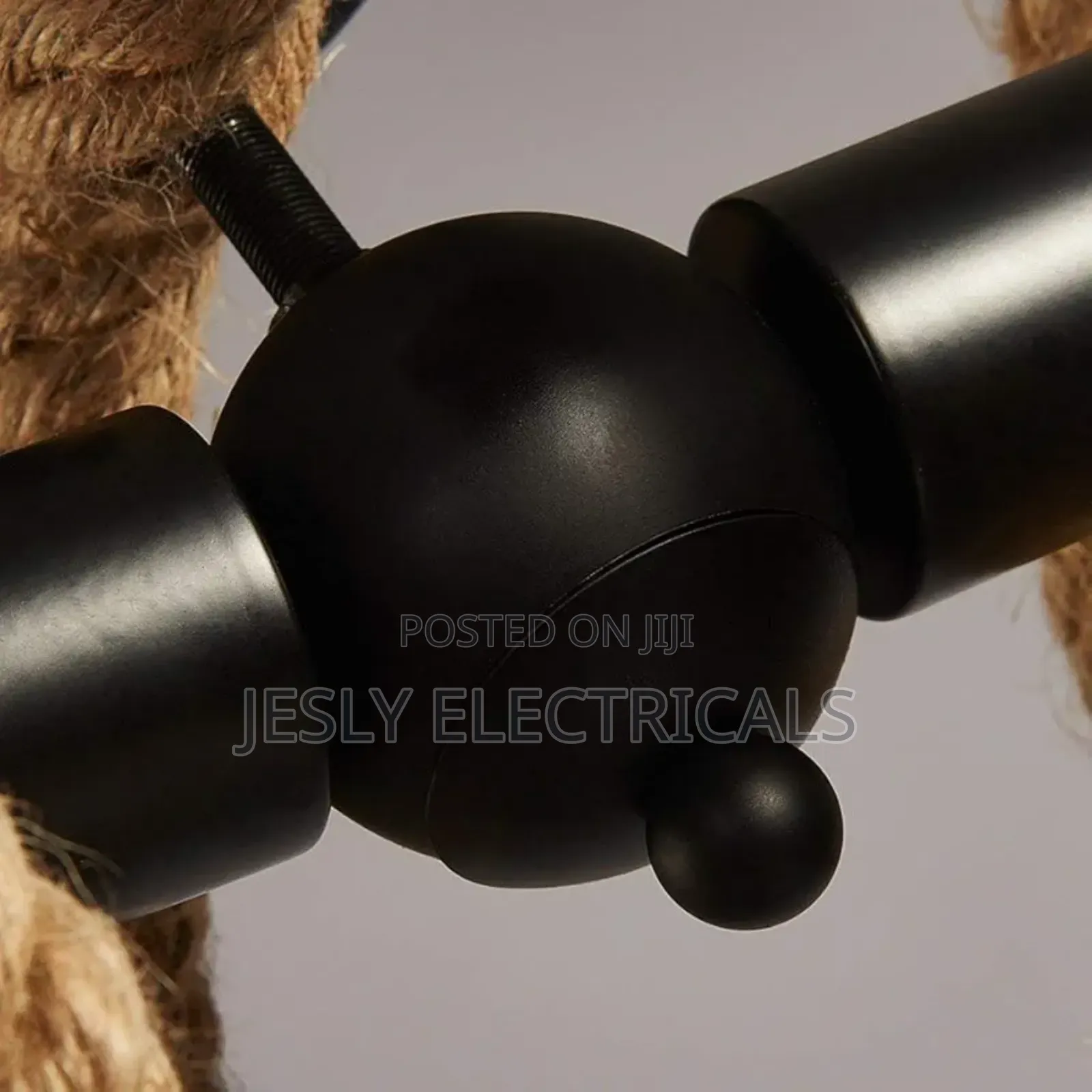 Personality Water Pipe Hemp Rope Ceiling Light