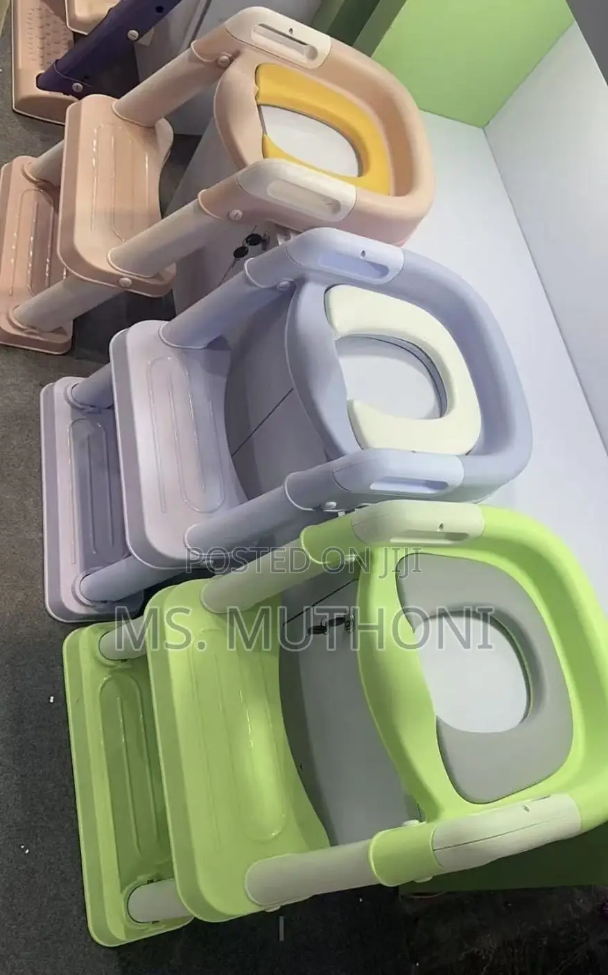 Kids Training Toilet Ladder Seat*