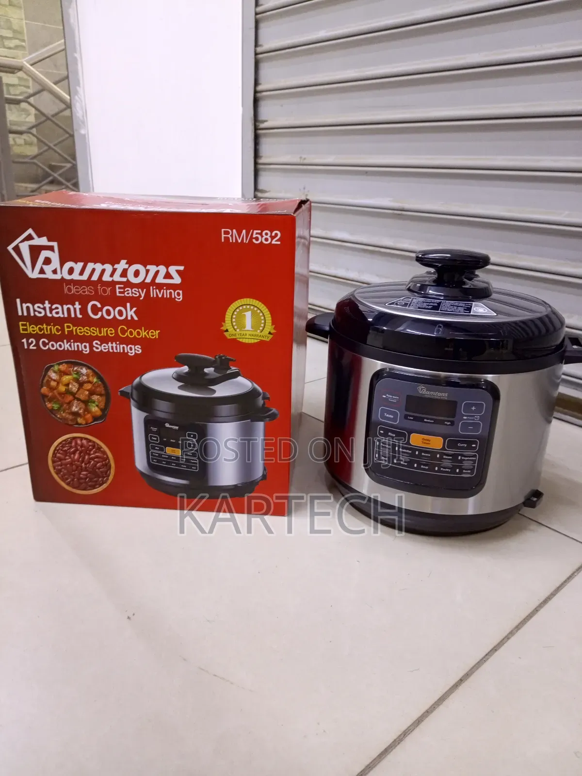 Ramtons 6 Litres Rm/582 Electric Pressure Cooker