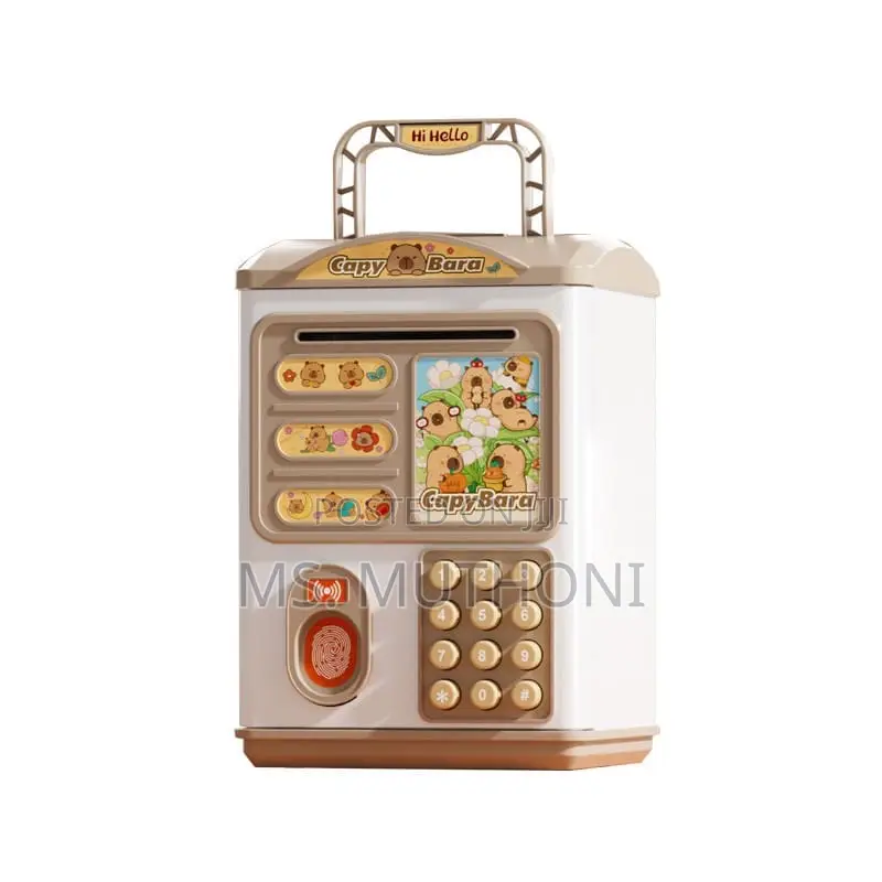 Finger Print Electronic Piggy Home Bank With Musi