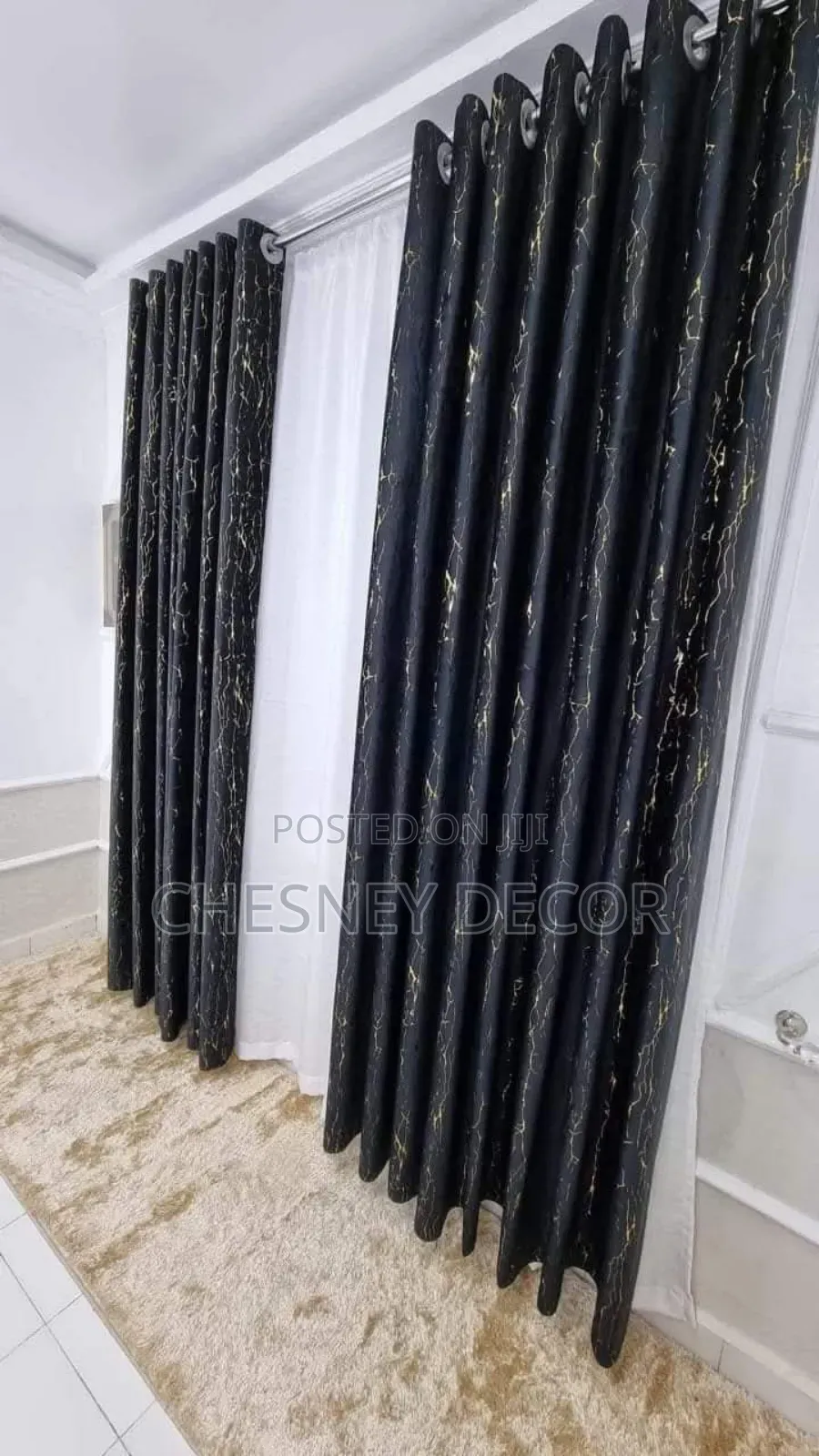 Black And Gold Curtains