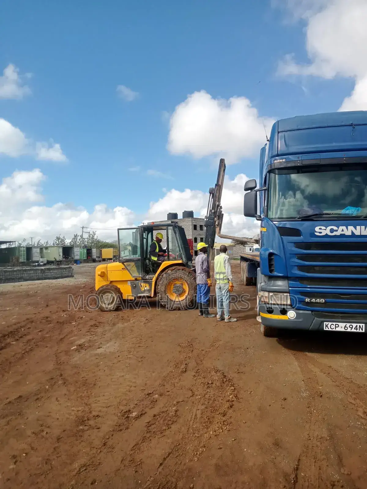 Flatbed. Trailer at Hand for Transport