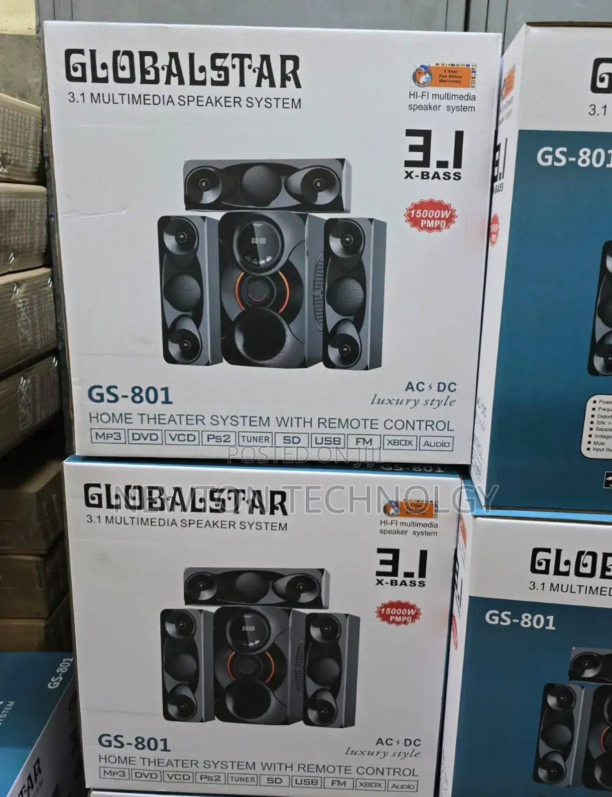3.1ch Globalstar Home Theater System With Remote Control