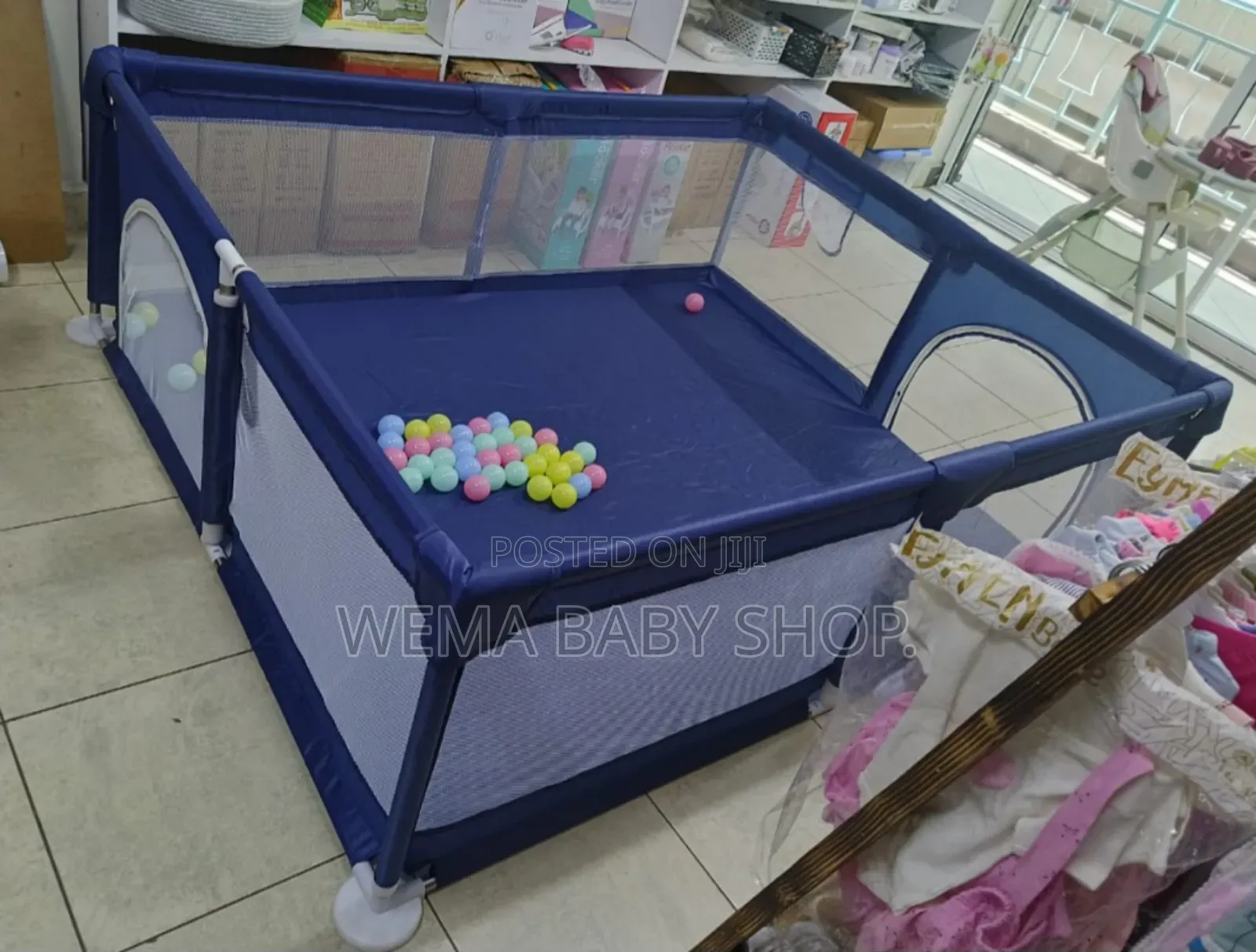 Extra Large Baby Play Yard/Playpen (1.8mx1.5m) With Balls
