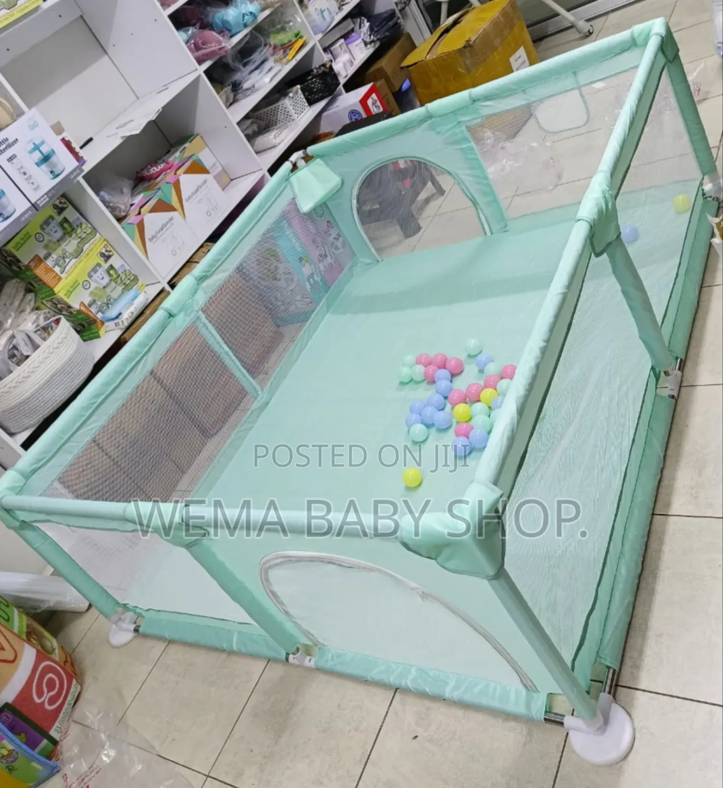 Extra Large Baby Play Yard/Playpen (1.8mx1.5m) With Balls