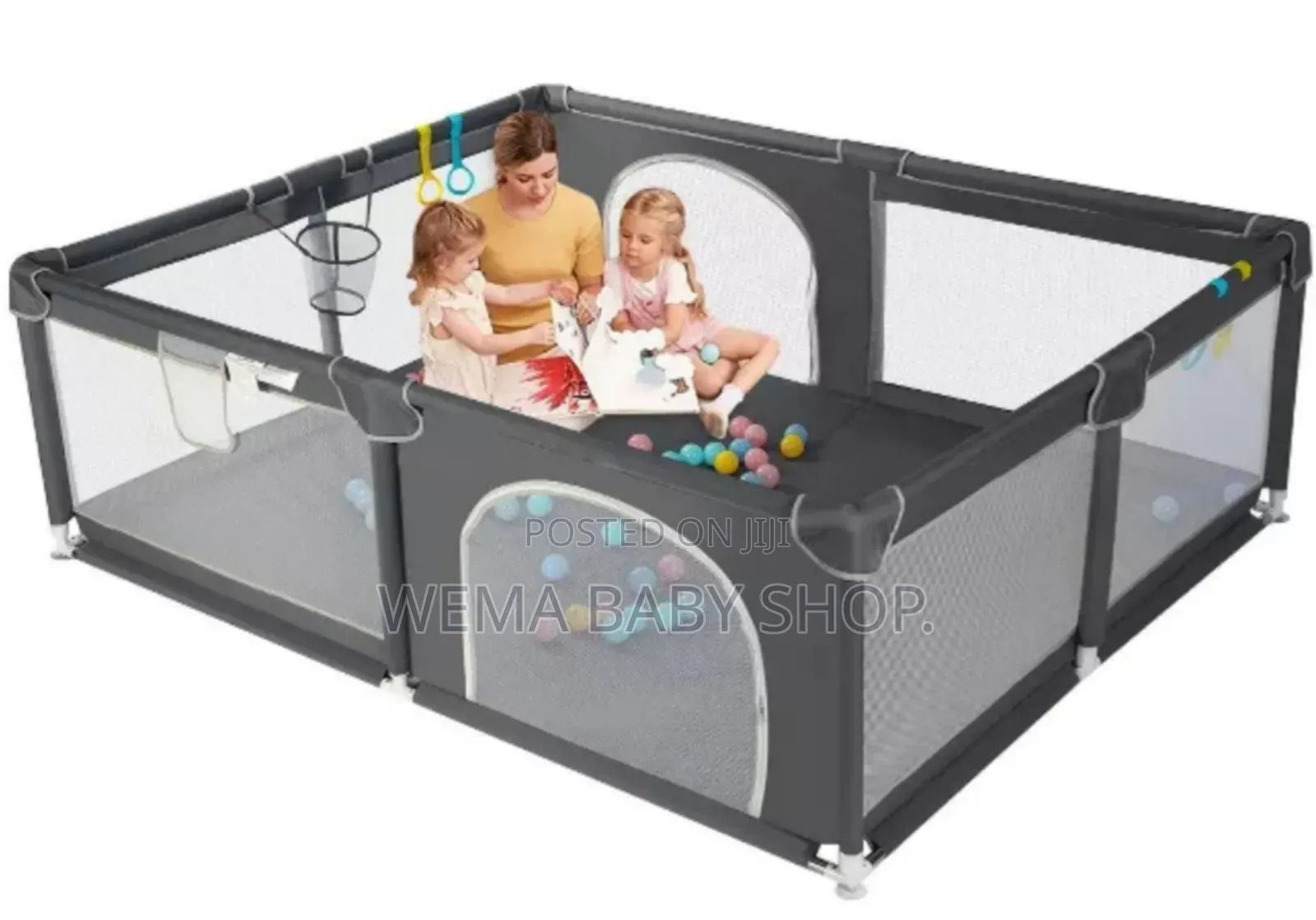 Extra Large Baby Play Yard/Playpen (1.8mx1.5m) With Balls