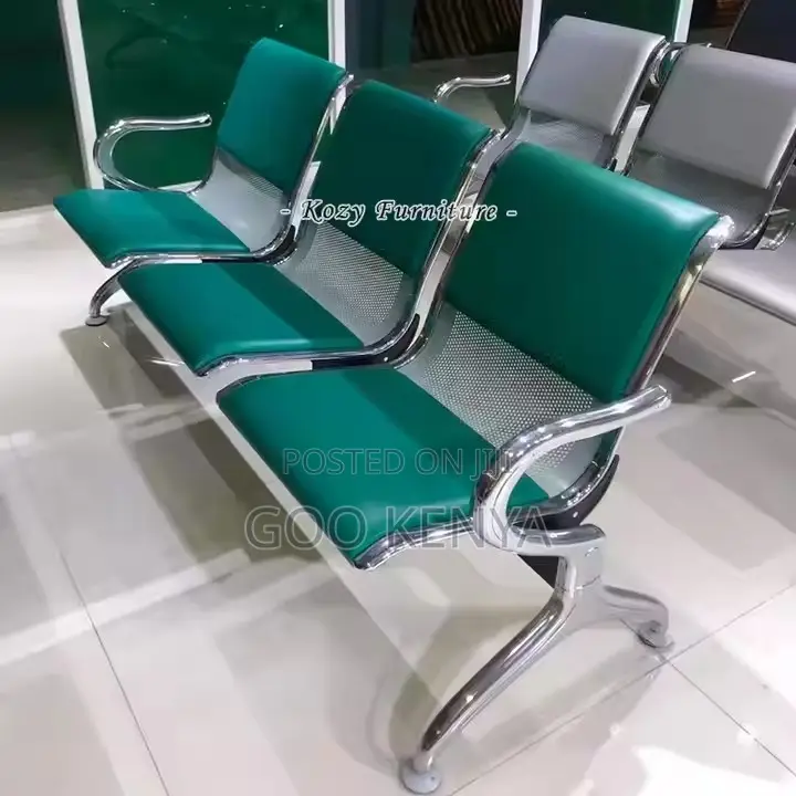 Office Bench Customer Waiting Bench Iron Metal