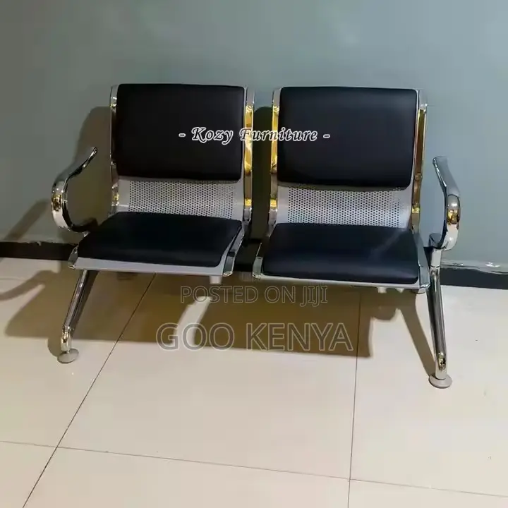 Office Bench Customer Waiting Bench Iron Metal