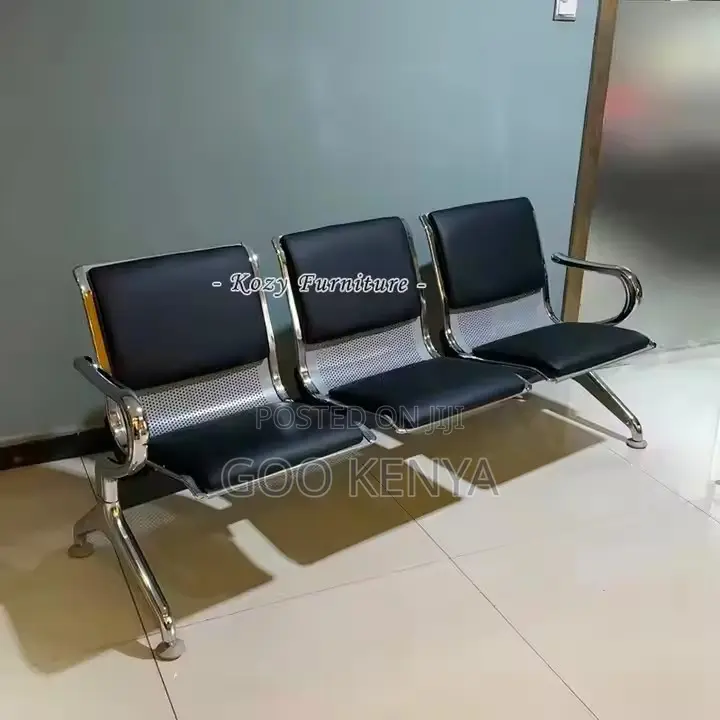 Office Bench Customer Waiting Bench Iron Metal