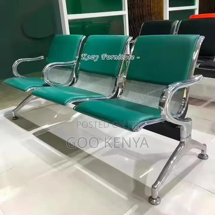 Office Bench Customer Waiting Bench Iron Metal
