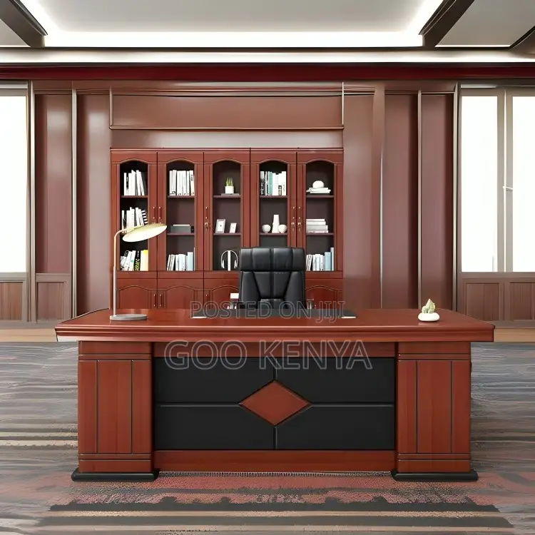 Office Desk ; 1.6m Wooden L-Shape Office Executive Desk